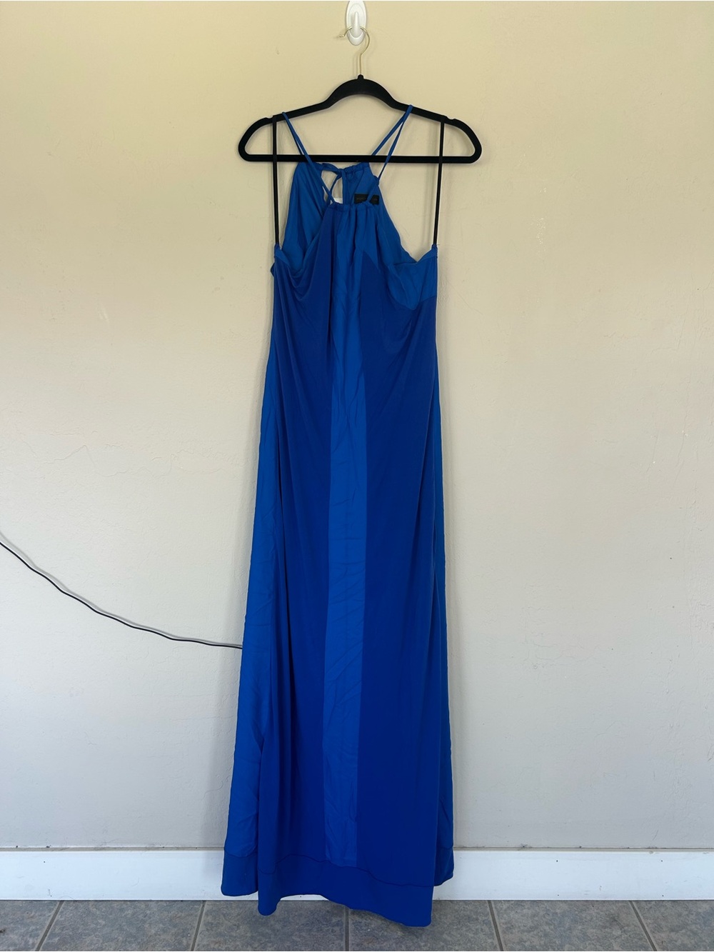 Worthington Women's Medium Royal Blue Spaghetti Straps  Maxi Dress Lined(1658)